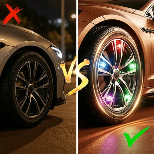 Waterproof LED Tire Valve Cap Light
