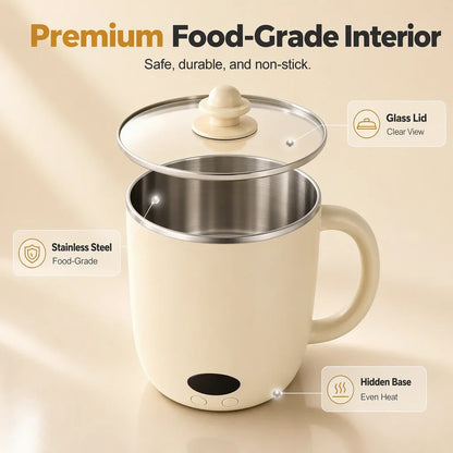🔥HOT SALE🔥All-Purpose Portable Electric Cooking Pot, Versatile Small Cooker for Soup, Hotpot & Quick Daily Homemade Meals
