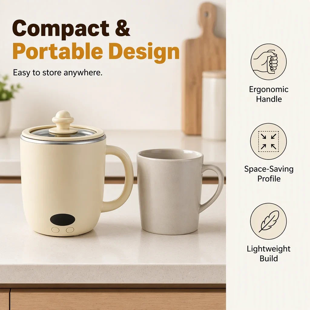 🔥HOT SALE🔥All-Purpose Portable Electric Cooking Pot, Versatile Small Cooker for Soup, Hotpot & Quick Daily Homemade Meals