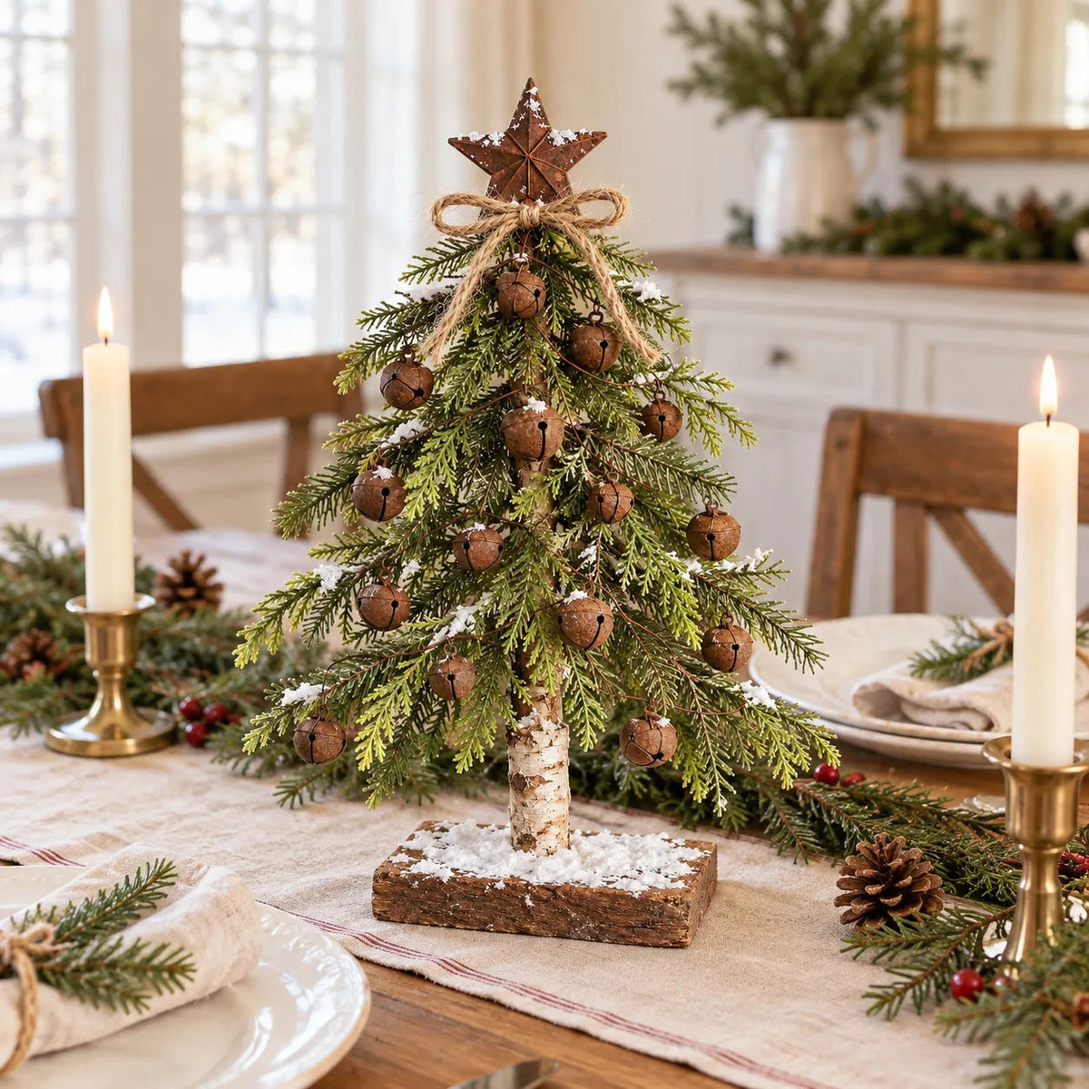 🎄Snow-Kissed Bell & Star Christmas Tree⭐
