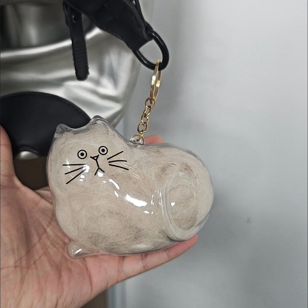 🐾Pet Hair Memorial Capsule Keychain