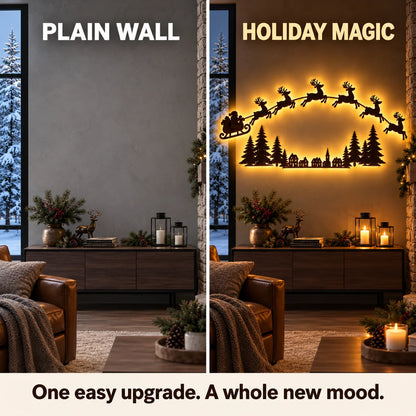 🎄🌟 Christmas LED Wall Décor — Light Up Your Holiday Magic!