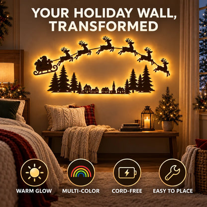 🎄🌟 Christmas LED Wall Décor — Light Up Your Holiday Magic!