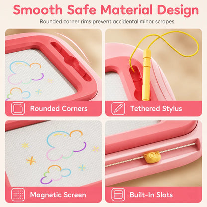 ⏳Time-Limited Special ⏰✨ Kids Magnetic Drawing Board — Pen & 4 Stamps Included 📢
