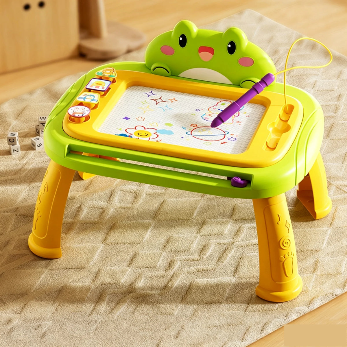 ⏳Time-Limited Special ⏰✨ Kids Magnetic Drawing Board — Pen & 4 Stamps Included 📢