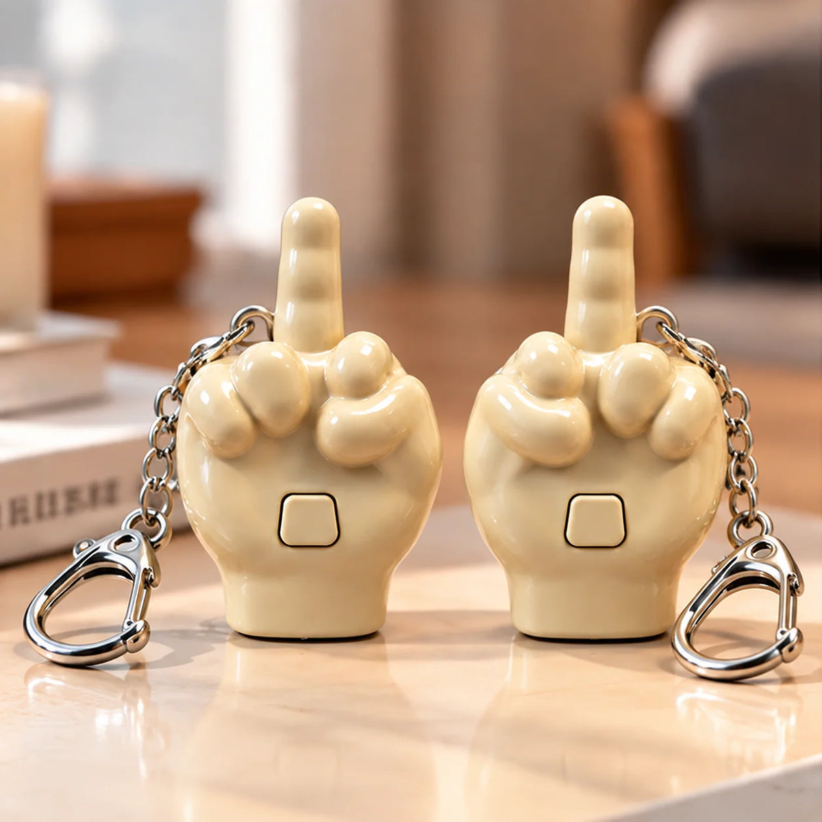 Funny Gesture Keychain Phone Stand