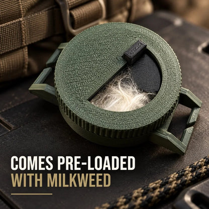 🍃🏕️Bow Hunting Milkweed Dispenser - Wind Indicator Fluff For Saddle Hunters