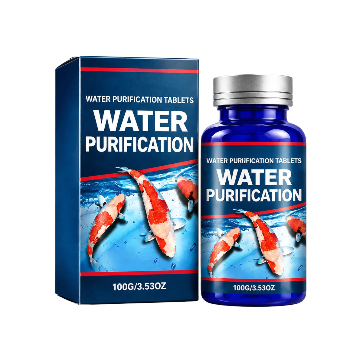 💧Aquarium Water Purifying Tablets ✨Fish Tank Water Cleaner Tablets for Turbid Water & Impurity Removal