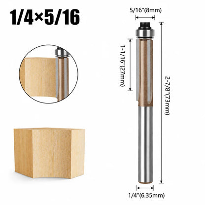 3-Flute Carbide Flush Trim Router Bit
