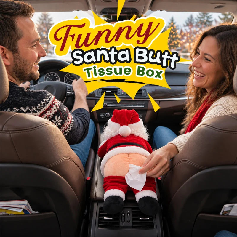 Funny Santa Butt Tissue Box🎅🏻