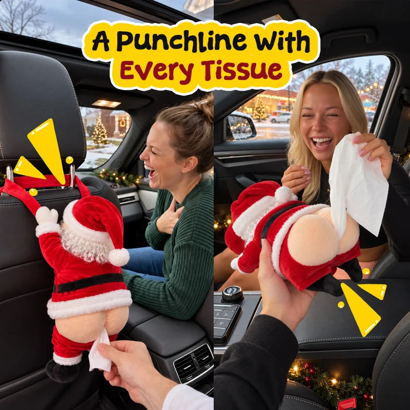 🔥 50% OFF-😂Funny Santa Butt Tissue Box