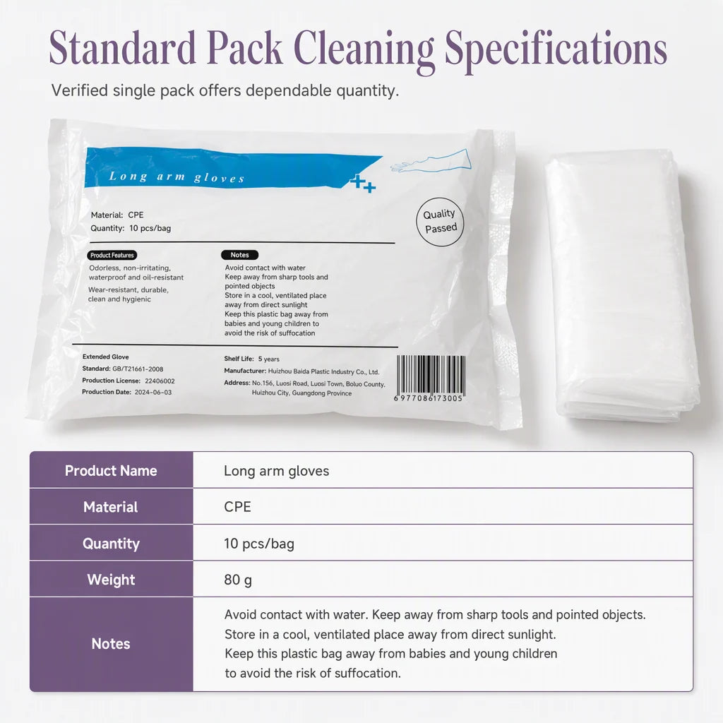 🧪 Chemical Safety 2026 | Disposable Long Gloves | Full Protection & Durable 🛡️
