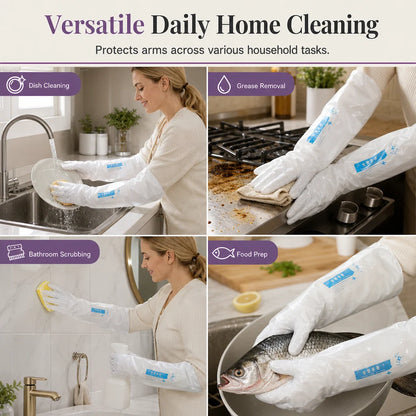 🧪 Chemical Safety 2026 | Disposable Long Gloves | Full Protection & Durable 🛡️