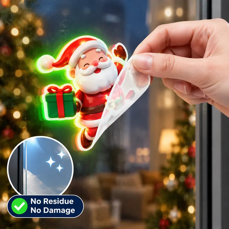 🎄 Light-Up Christmas Wall Decals