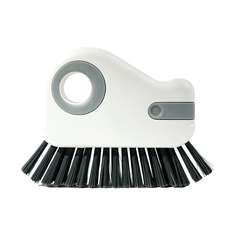 🪟 2-in-1 Window Track Brush – Stiff Bristles with Built-In Scraper