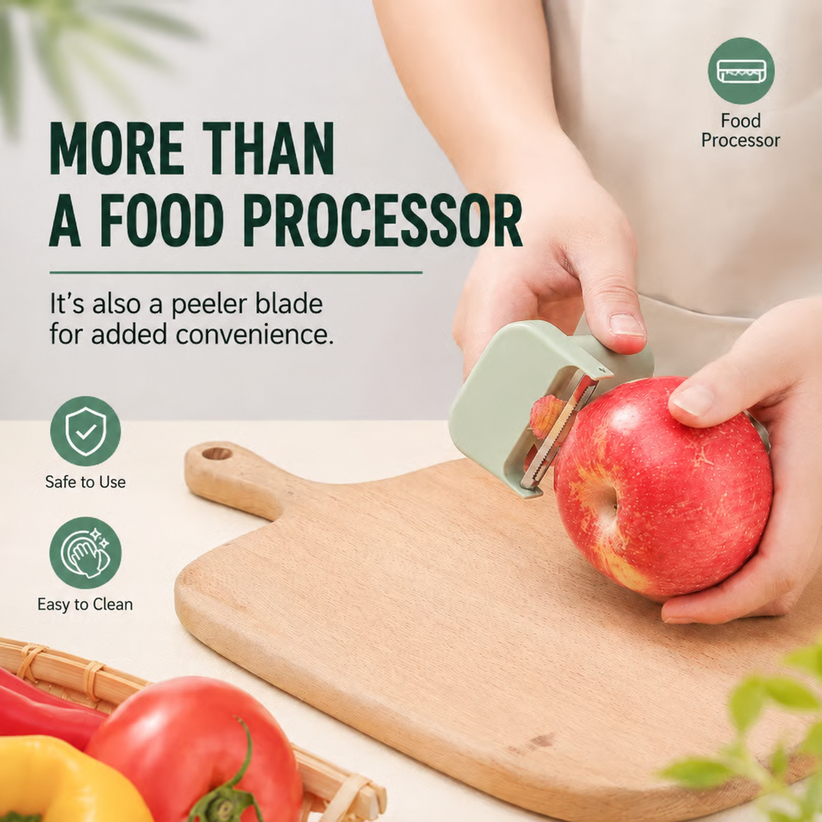 📍 4-in-1 Rechargeable Food Chopper – 1200mAh Cordless Food Processor with 40W Motor, Slicer & Chopper Blades