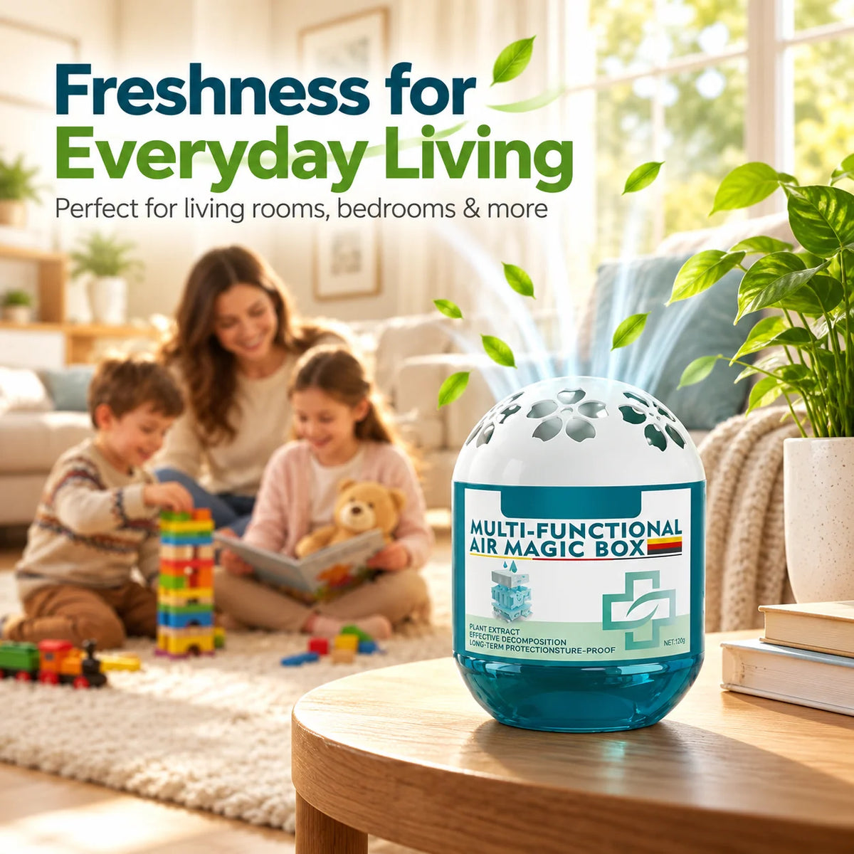 Magic Bead Box for Odor and Dust Removal