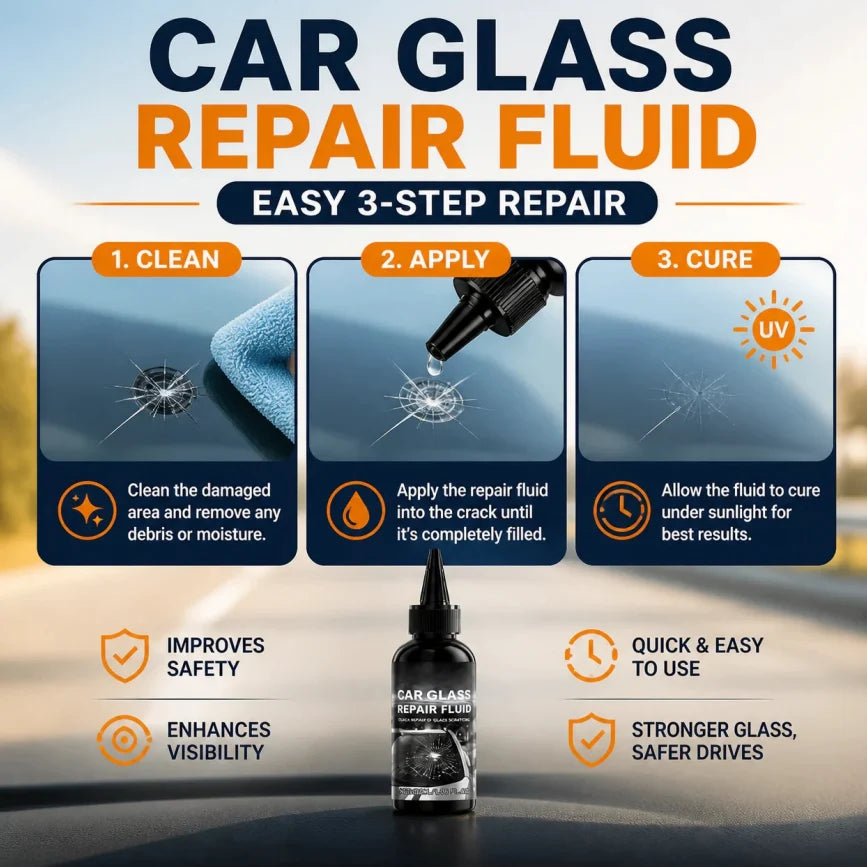 🔥Buy 2 Get 1 Free✨Fast-Acting Windshield Crack & Chip Repair Kit