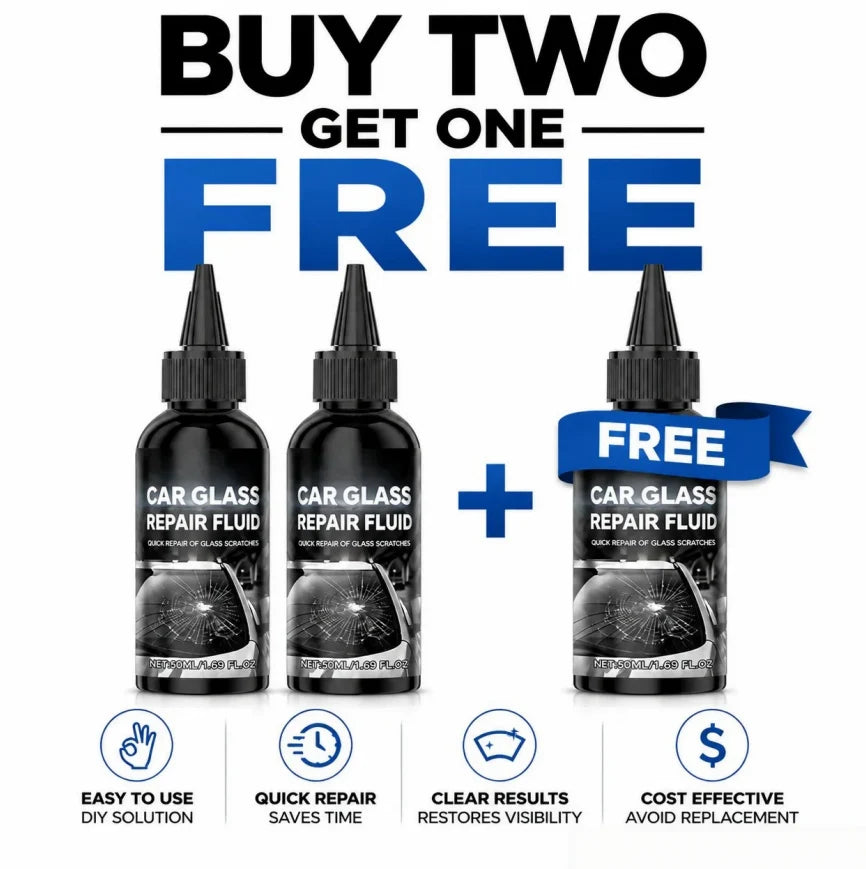 🔥Buy 2 Get 1 Free✨Fast-Acting Windshield Crack & Chip Repair Kit