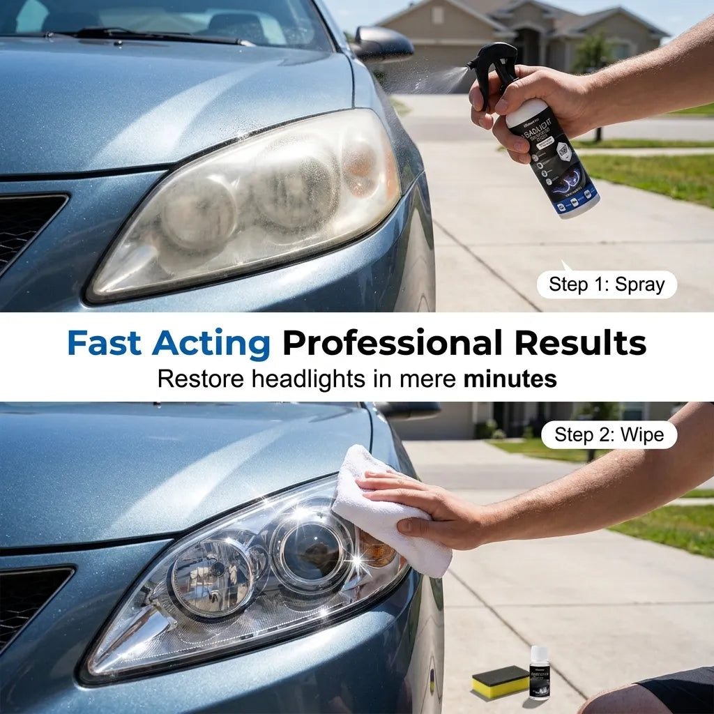 💡Headlamp Restoration Fluid with Crystalline Coating