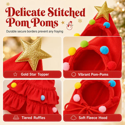 📢📢50% OFF !! ⏰Christmas Tree Pet Cape Cloak for Cats & Dogs