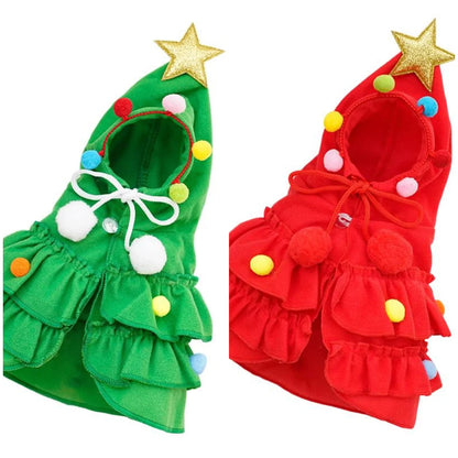 📢📢50% OFF !! ⏰Christmas Tree Pet Cape Cloak for Cats & Dogs