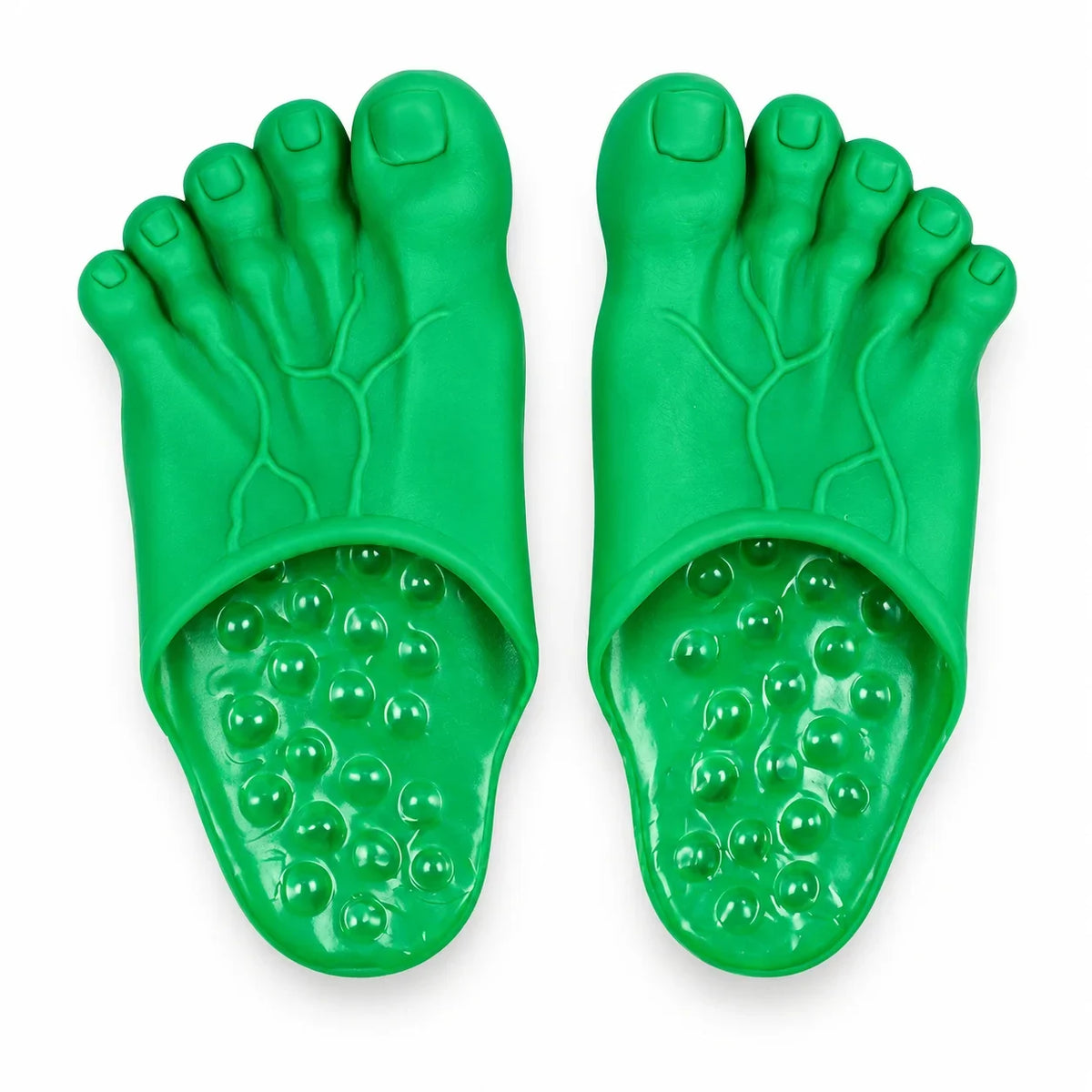 🔥 50% OFF-😂 Realistic Barefoot Slippers – Funny Giant Toe Slides, Hilarious Prank Gift 👣