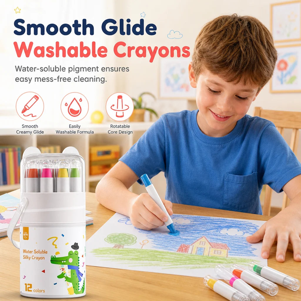 ⏳Limited-time 50% off⏰Washable Crayons and Oil Pastels for Kids😇🎨