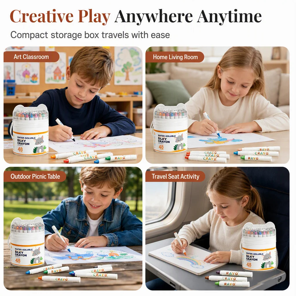⏳Limited-time 50% off⏰Washable Crayons and Oil Pastels for Kids😇🎨