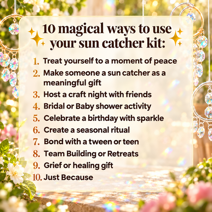 🌈✨ DIY Rainbow Suncatcher Kit – Create Your Own Sparkling Sun Catcher ☀️