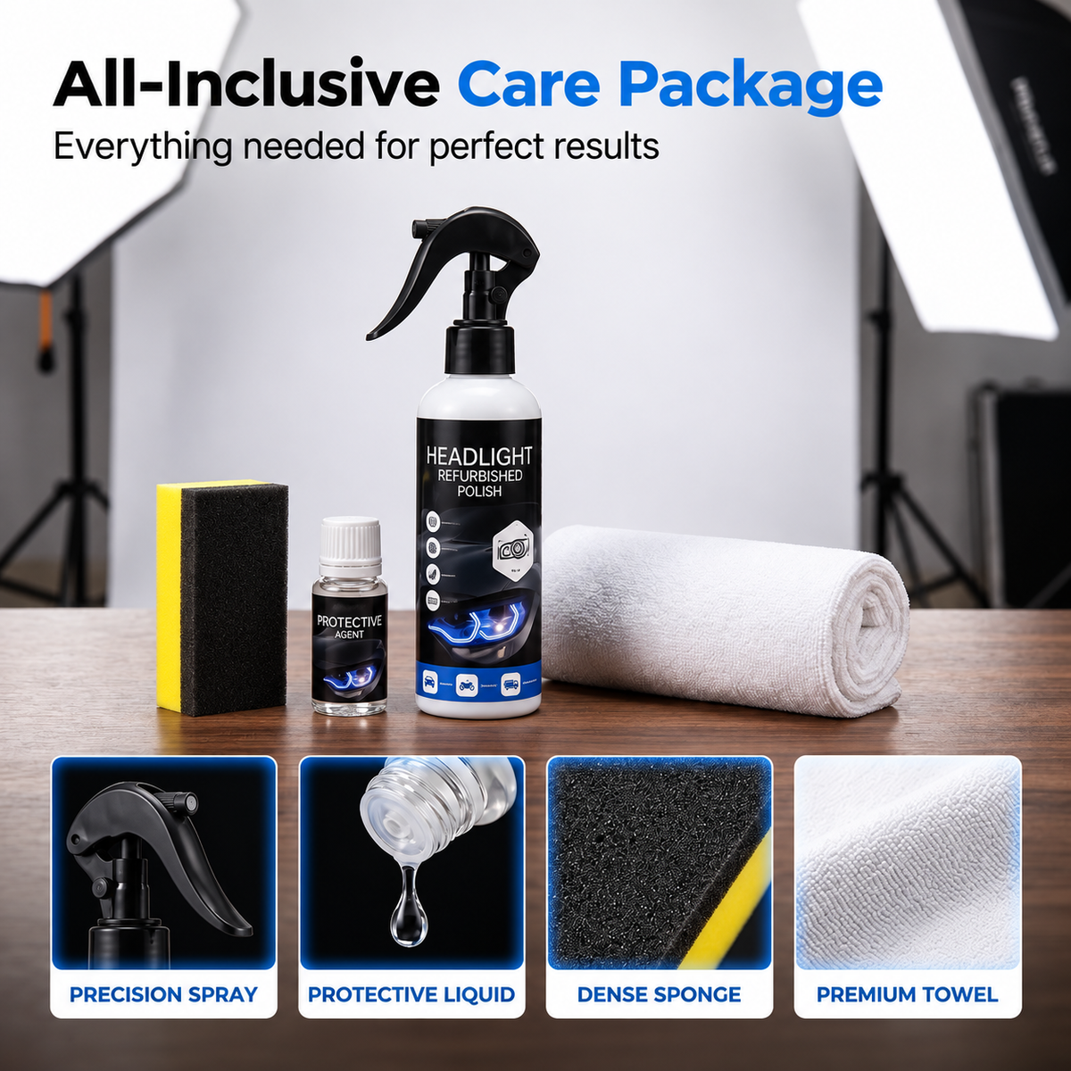 💡Headlamp Restoration Fluid with Crystalline Coating