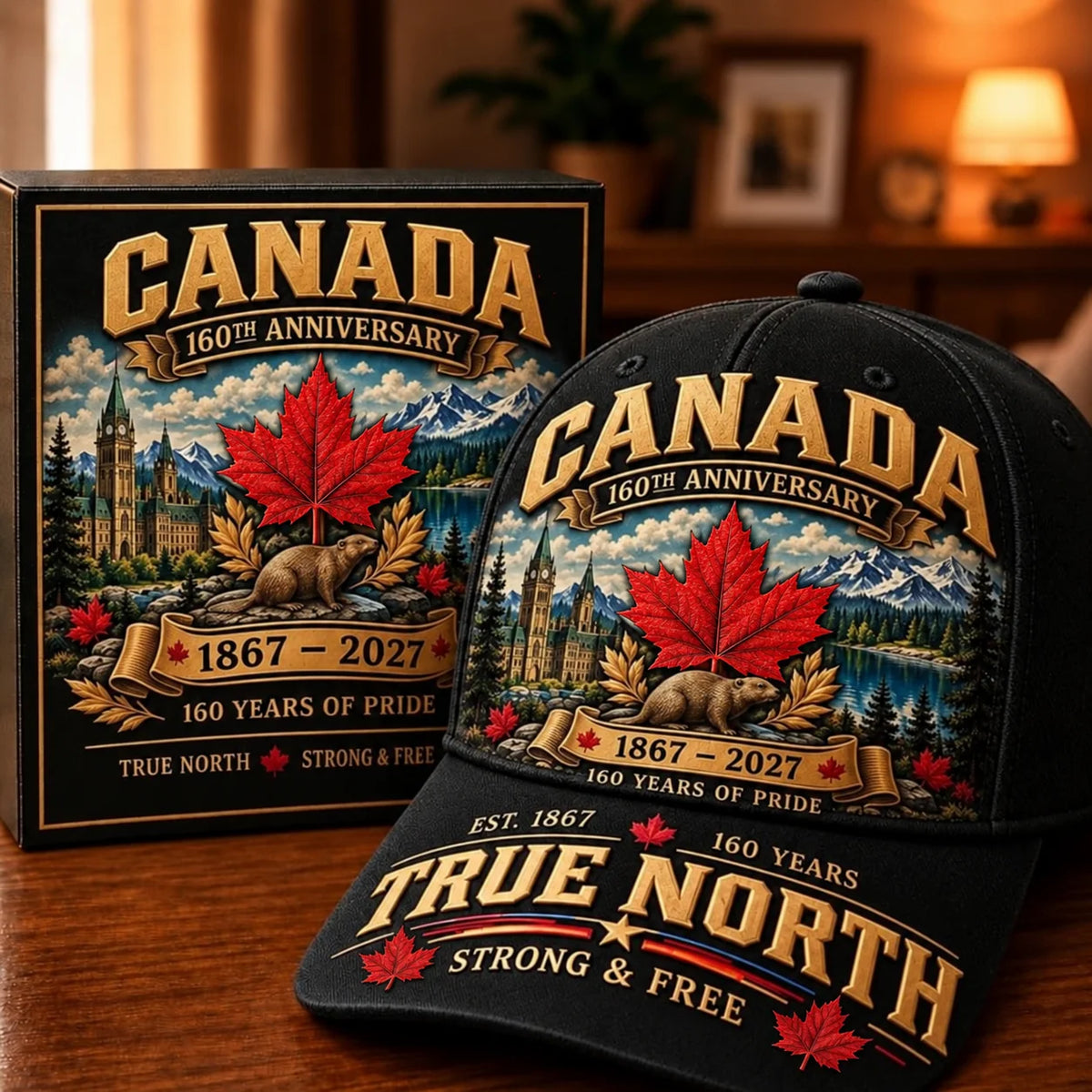 49% OFF -  Canada 160th Anniversary 1867–2027 – Premium Heritage Cap | Cotton-Poly Blend • Detailed Embroidery • Adjustable Fit