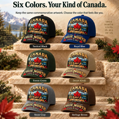 49% OFF -  Canada 160th Anniversary 1867–2027 – Premium Heritage Cap | Cotton-Poly Blend • Detailed Embroidery • Adjustable Fit