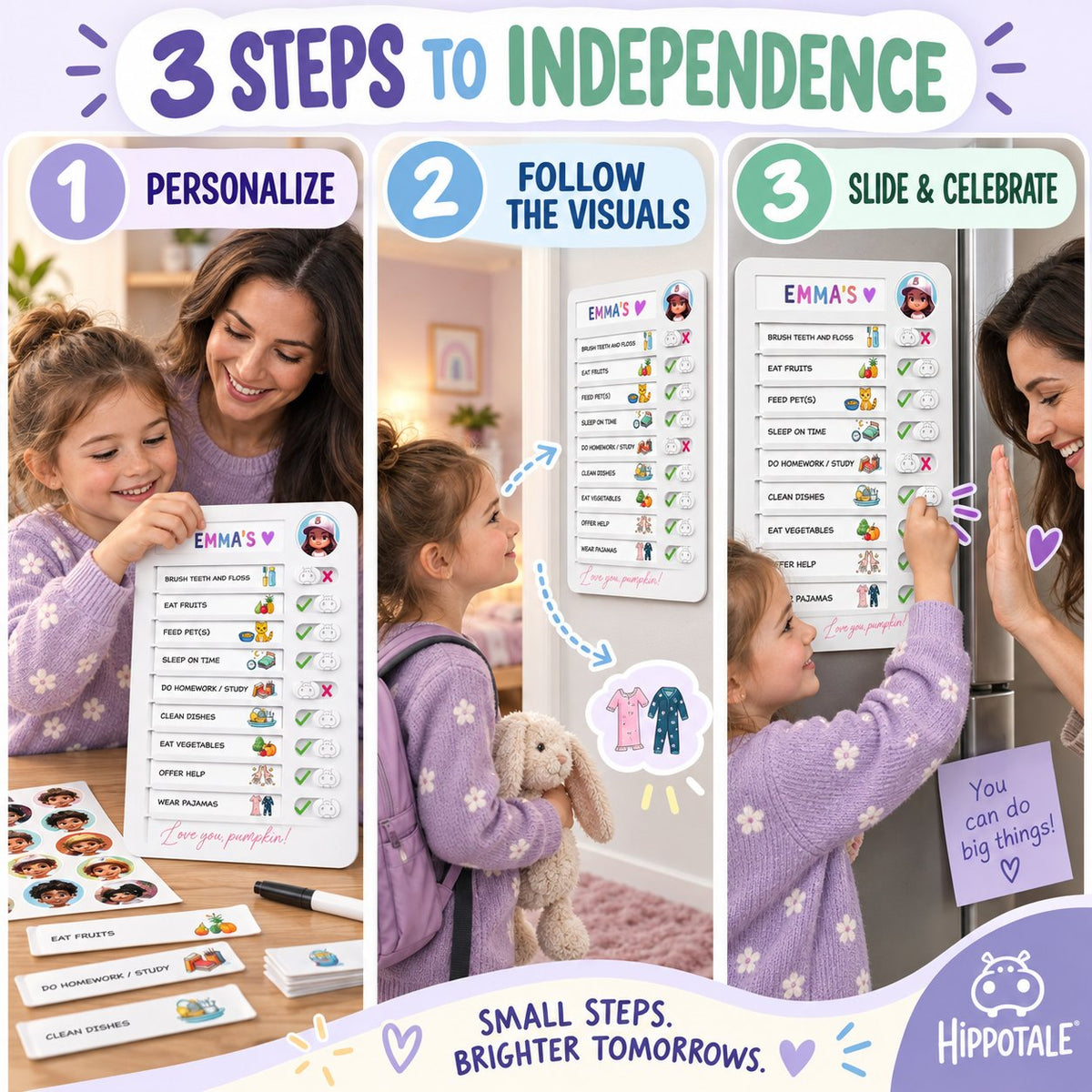 Morning Routine Chore Chart for Kids 🧸