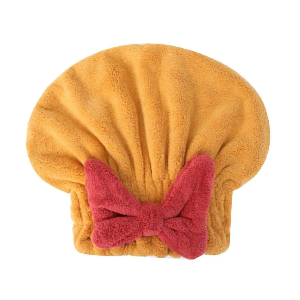 ✨ Quick-Dry Microfiber Hair Turban for Effortless Wet Hair Care – Sunshine Yellow 💛