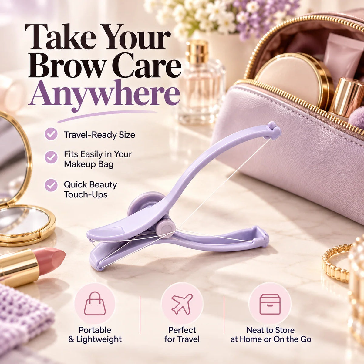 Eyebrow Threading Tool 💜 – Precise Facial Hair Removal at Home
