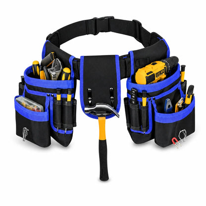 🛠️ Adjustable Tool Belt Pouch – Multi-Pocket Hands-Free Storage