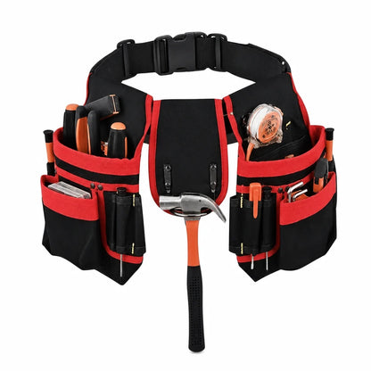 🛠️ Adjustable Tool Belt Pouch – Multi-Pocket Hands-Free Storage