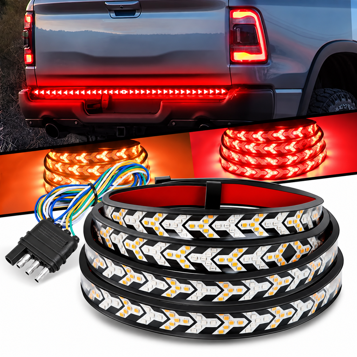 🎁LED Tailgate Lights, Turn Signals And Driving And Reversing Lights