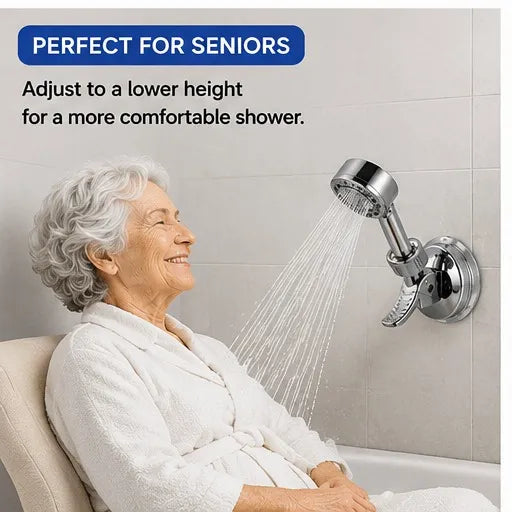 Adjustable shower head holder