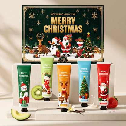 🎄 Christmas Scented Hand Cream Gift Set – Moisturizing Hand Care