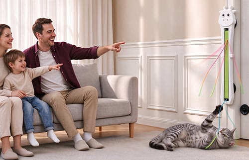 Automatic Interactive Cat Rope Toy