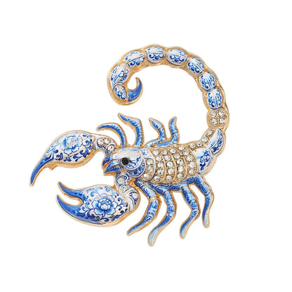 Luxury Zodiac Enamel Brooch – Choose Your Sign