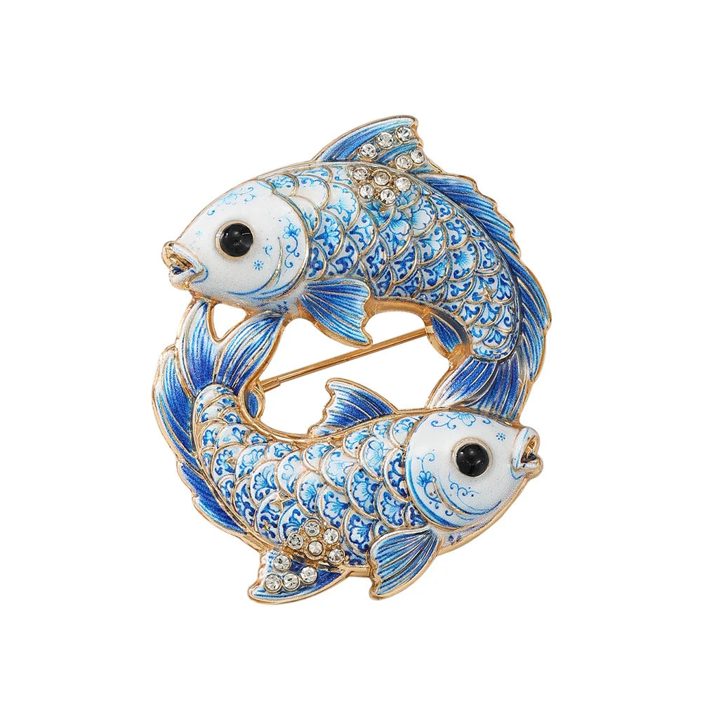 Luxury Zodiac Enamel Brooch – Choose Your Sign
