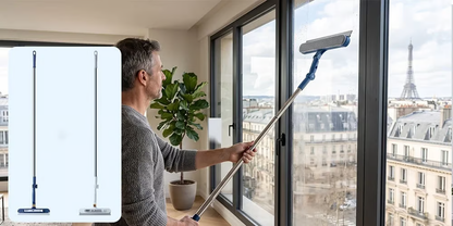 💦 Say Goodbye to Streaks! Dual-Sided Window Cleaning Tool