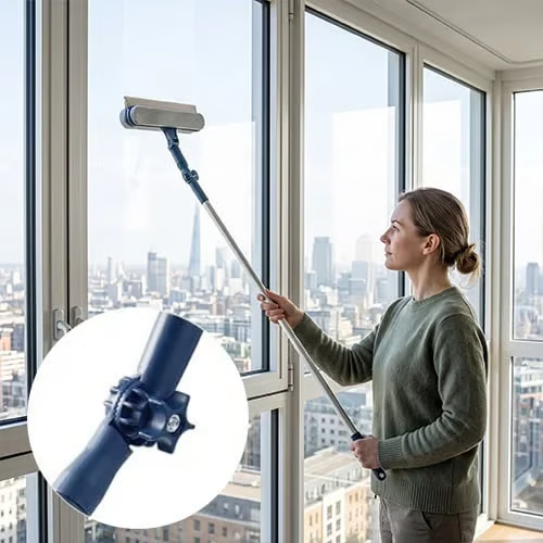 💦 Say Goodbye to Streaks! Dual-Sided Window Cleaning Tool