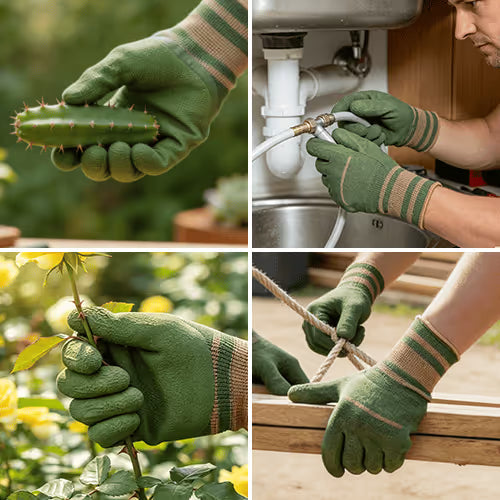 RuggedShield Work Gloves 🧤 Waterproof Protection Against Punctures