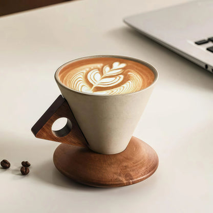 ☕Unique ceramic coffee cup – luxury for your coffee time