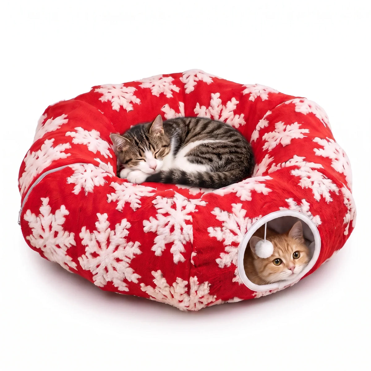 🐱Christmas Tree Cat Tunnel🎄 The Ultimate Cat-Proof Tree Skirt & Hideaway （Free Shipping）🐾