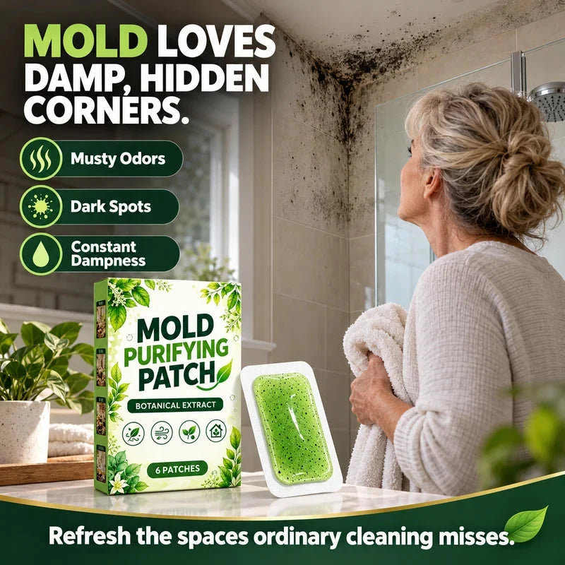 🧪6 Pcs Botanical Mold Removal Patches – Long-Lasting Damp Area Care